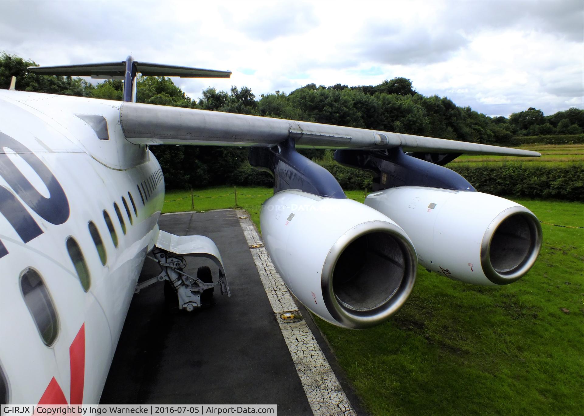 G-IRJX, 2001 British Aerospace Avro 146-RJ100 C/N E3378, BAe 146-RJ100 / Avro RJX at Manchester Airport Viewing Park