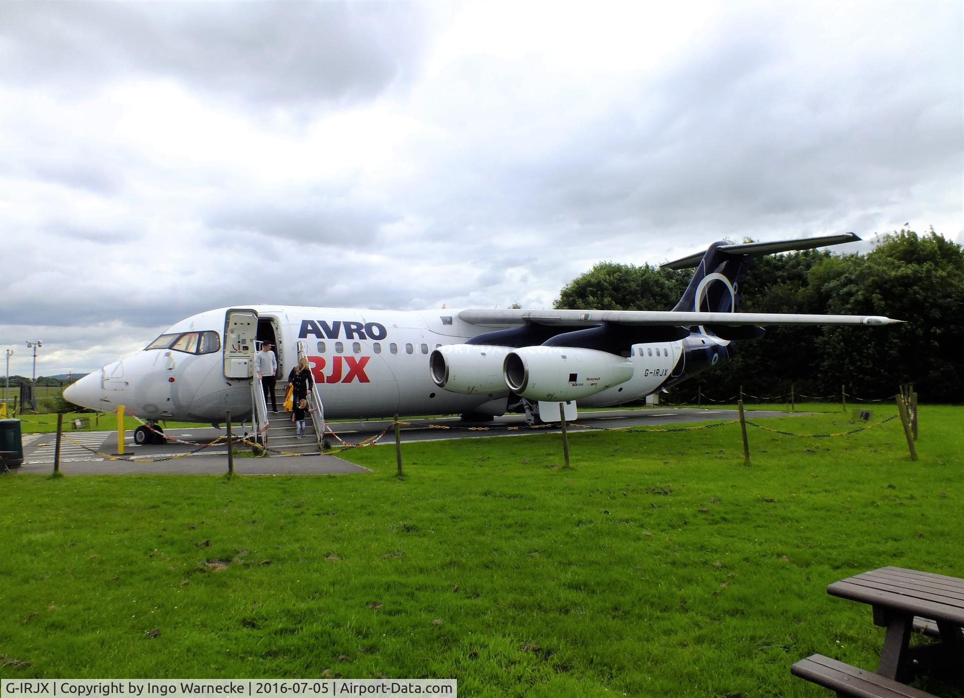 G-IRJX, 2001 British Aerospace Avro 146-RJ100 C/N E3378, BAe 146-RJ100 / Avro RJX at Manchester Airport Viewing Park