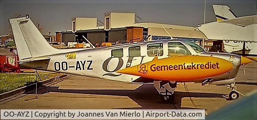OO-AYZ, 1973 Beechcraft A36 Bonanza C/N E-454, Scan from slide