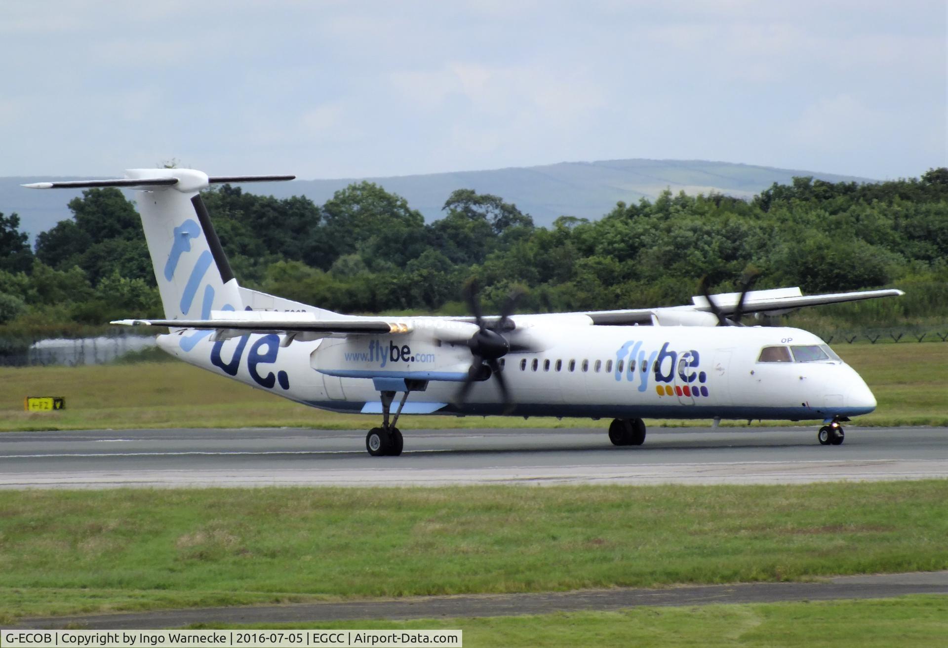 G-ECOB, 2007 De Havilland Canada DHC-8-402Q Dash 8 C/N 4185, De Havilland Canada DHC-8-402Q (Dash 8) of flybe at Manchester airport
