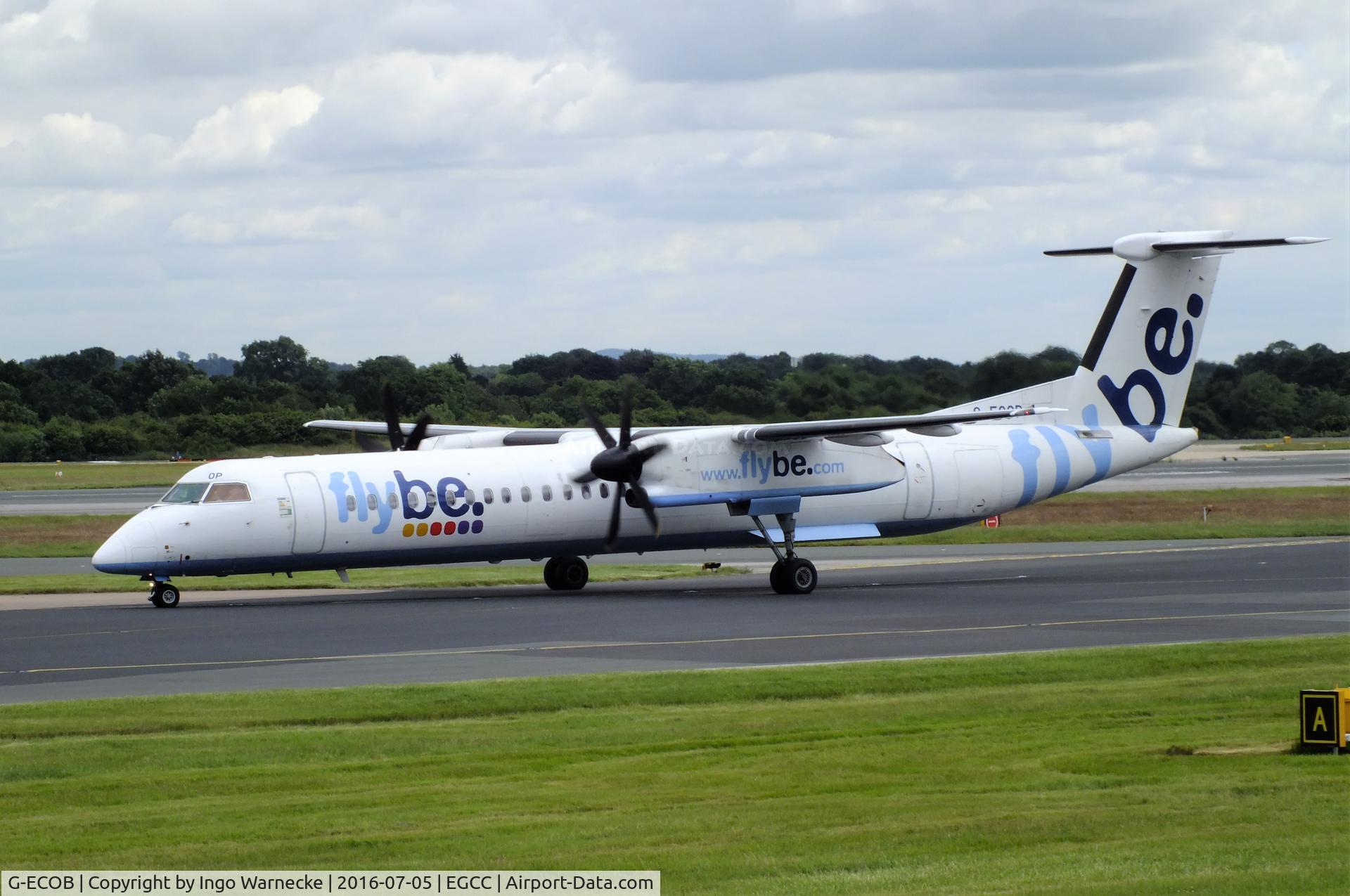 G-ECOB, 2007 De Havilland Canada DHC-8-402Q Dash 8 C/N 4185, De Havilland Canada DHC-8-402Q (Dash 8) of flybe at Manchester airport