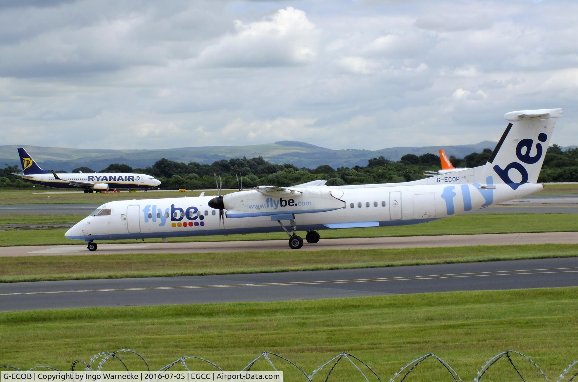 G-ECOB, 2007 De Havilland Canada DHC-8-402Q Dash 8 C/N 4185, De Havilland Canada DHC-8-402Q (Dash 8) of flybe at Manchester airport