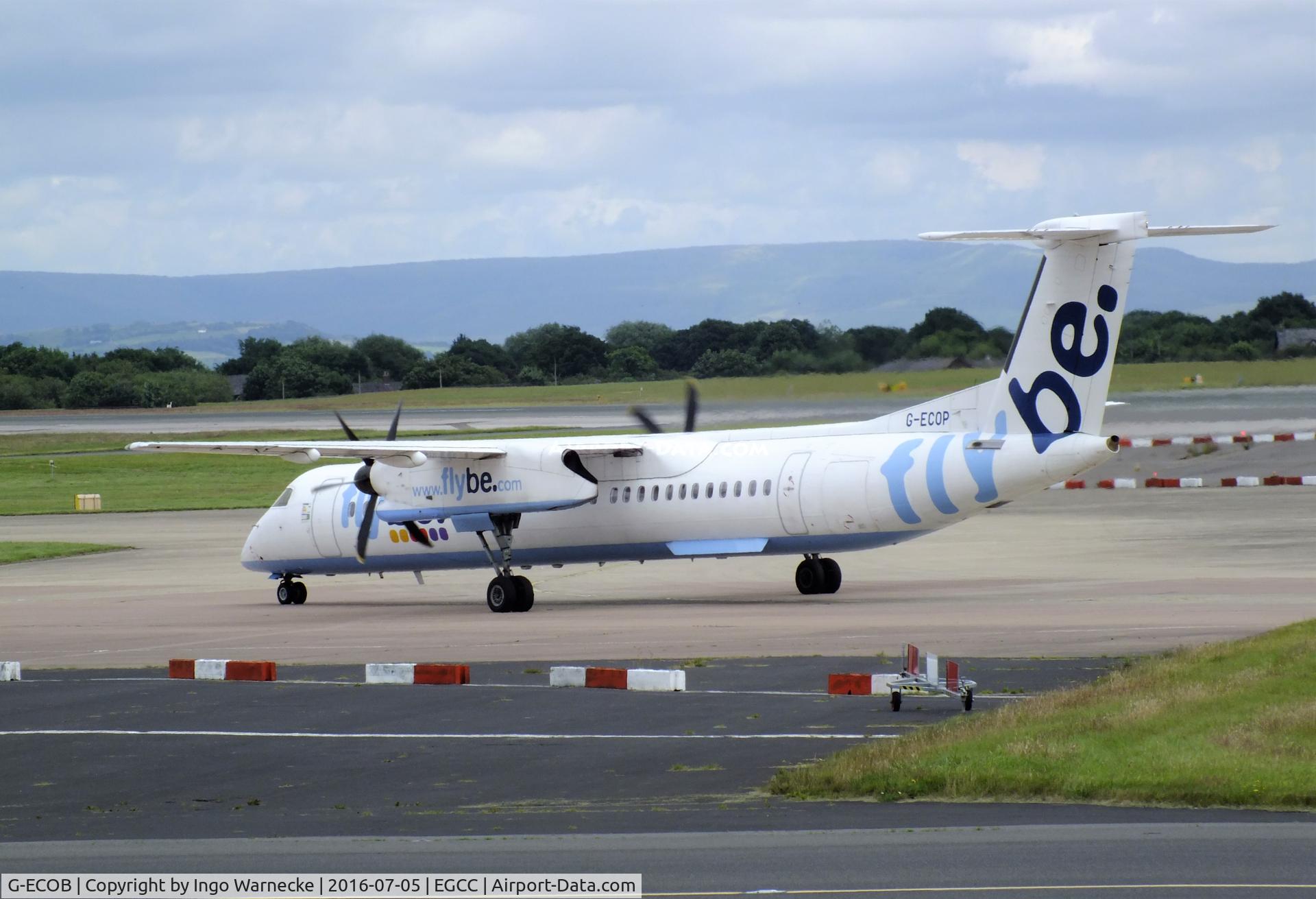 G-ECOB, 2007 De Havilland Canada DHC-8-402Q Dash 8 C/N 4185, De Havilland Canada DHC-8-402Q (Dash 8) of flybe at Manchester airport
