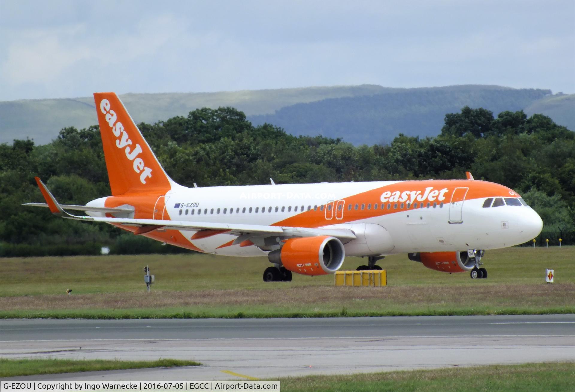 G-EZOU, 2015 Airbus A320-214 C/N 6754, Airbus A320-214 of easyJet at Manchester airport