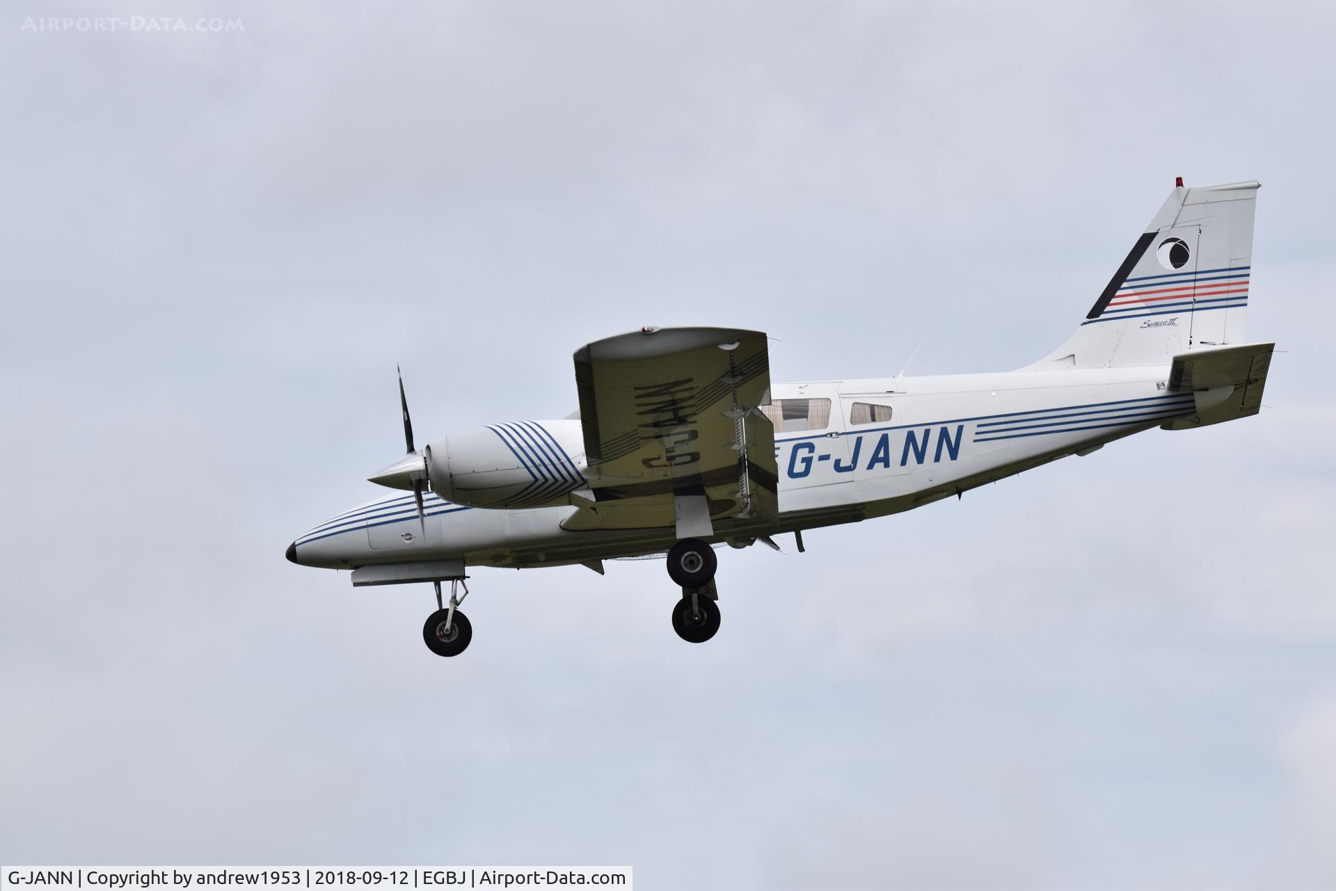 G-JANN, 1988 Piper PA-34-220T Seneca III C/N 34-33133, G-JANN at Gloucestershire Airport.