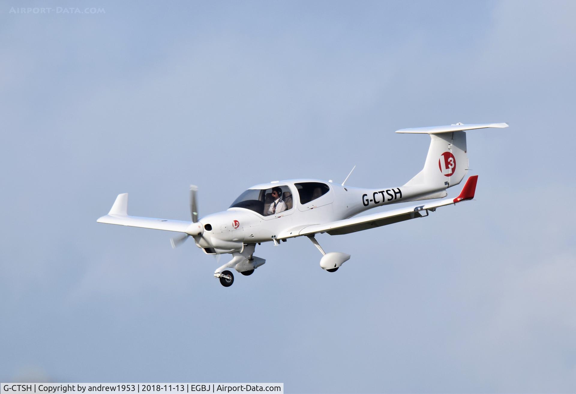 G-CTSH, 2016 Diamond DA-40NG Diamond Star Diamond Star C/N 40.N310, G-CTSH at Gloucestershire Airport.