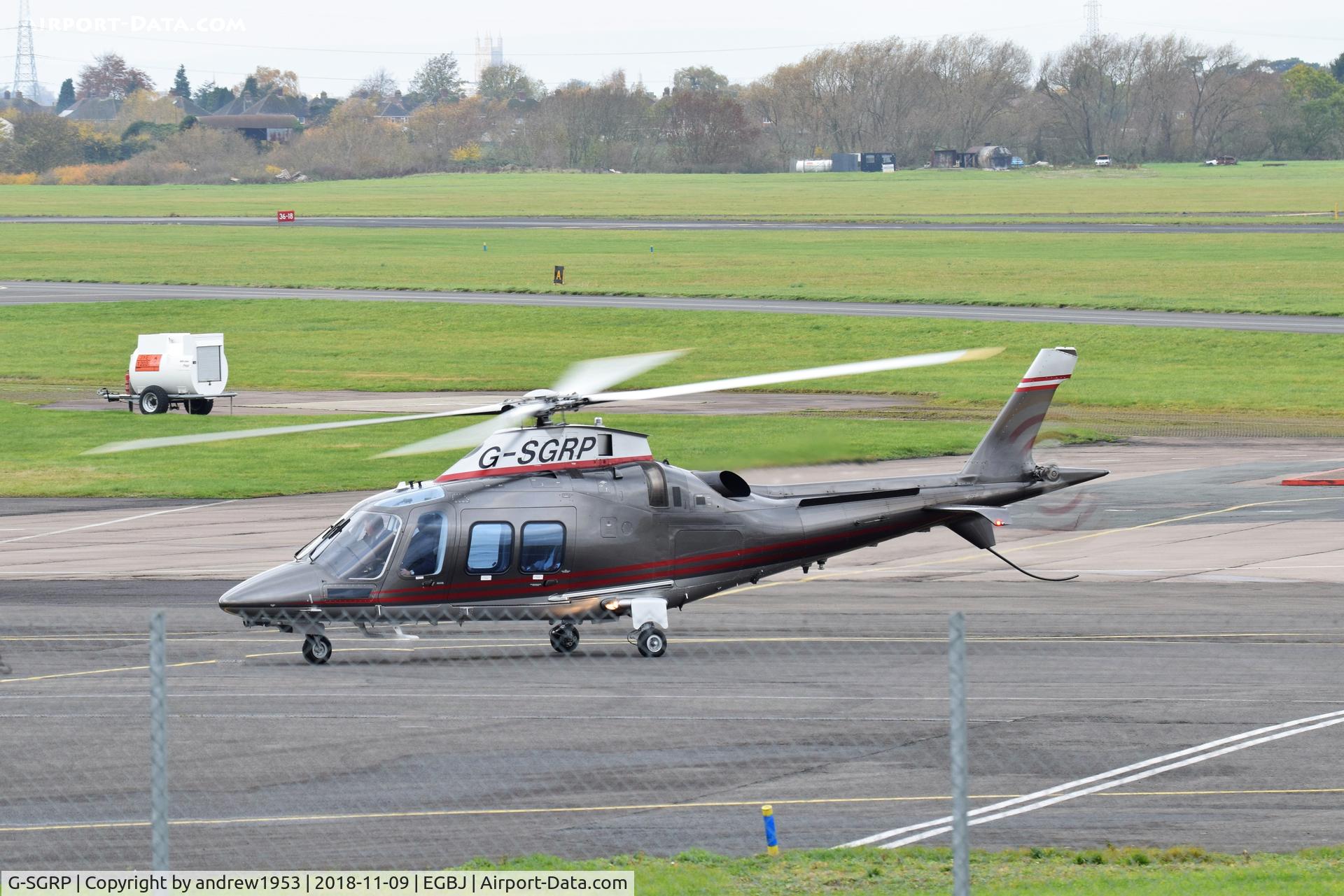 G-SGRP, 2011 AgustaWestland AW-109SP Grand New C/N 22236, G-SGRP at Gloucestershire Airport.