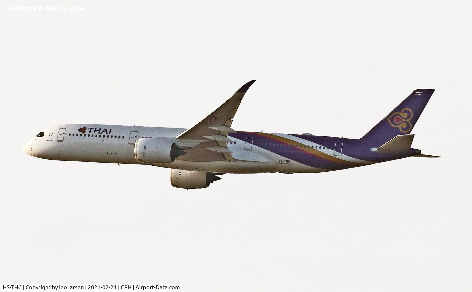 HS-THC, 2016 Airbus A350-941 C/N 050, Copenhagen 21.2.2021