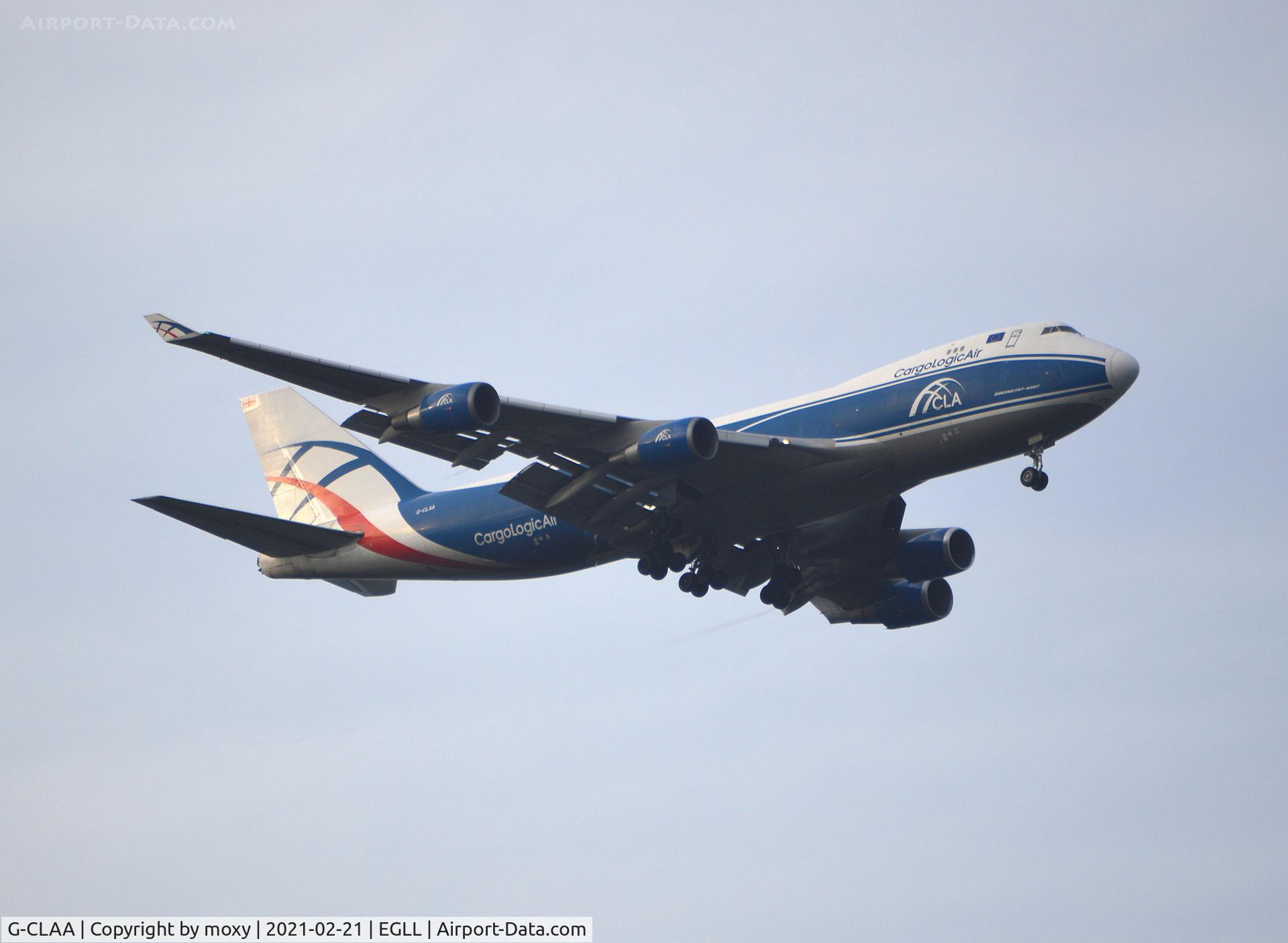 G-CLAA, 2004 Boeing 747-446F C/N 33749, Boeing 747-446F on finals to 9R London Heathrow.