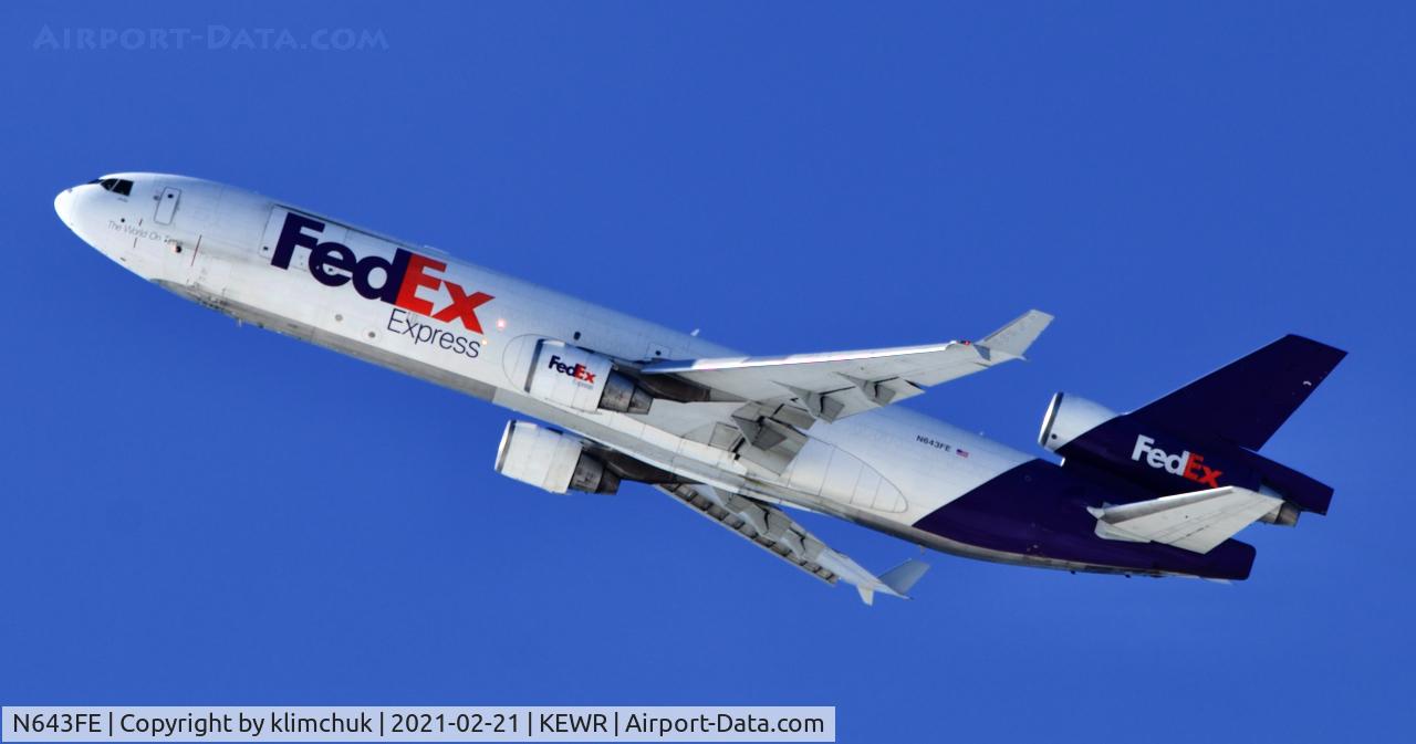 N643FE, McDonnell Douglas MD-11F C/N 48486, Flight to Memphis