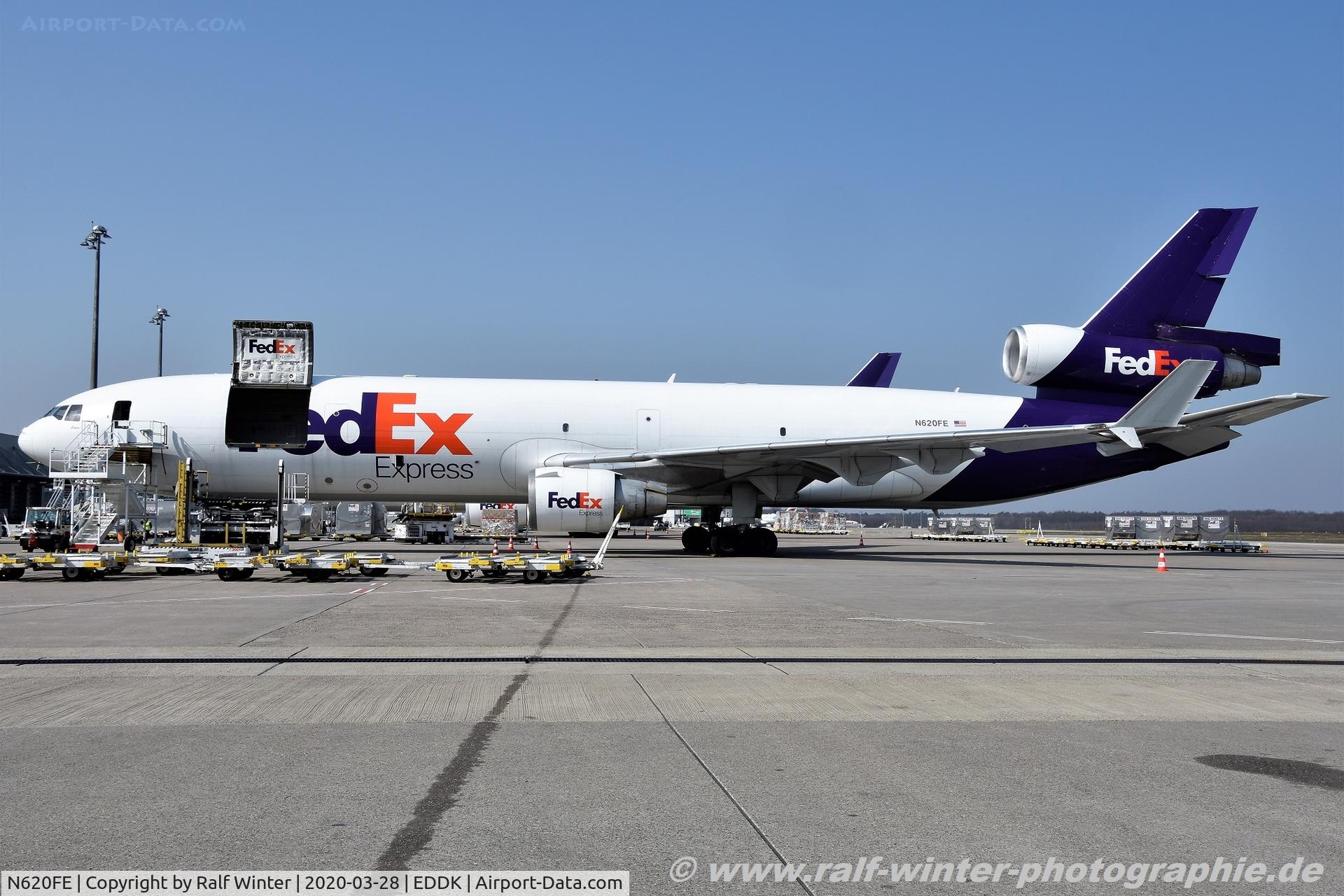 N620FE, 1999 McDonnell Douglas MD-11F C/N 48791, McDonnell Douglas MD-11F - FX FDX Federal Express 'Grady' - 48791 - N620FE - 28.03.2020 - CGN