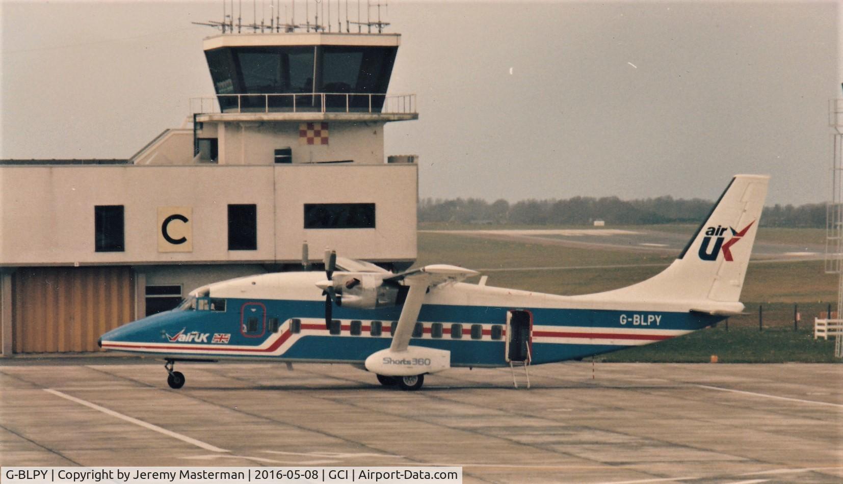 G-BLPY, 1984 Short 360-100 C/N SH.3660, Air UK Shorts SD360 resting between flights, the type was used on flight from GCI to SOU. EXT & STN