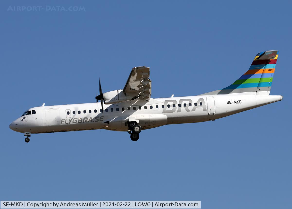 SE-MKD, 2016 ATR 72-600 C/N 1331, Arriving from Östersund.