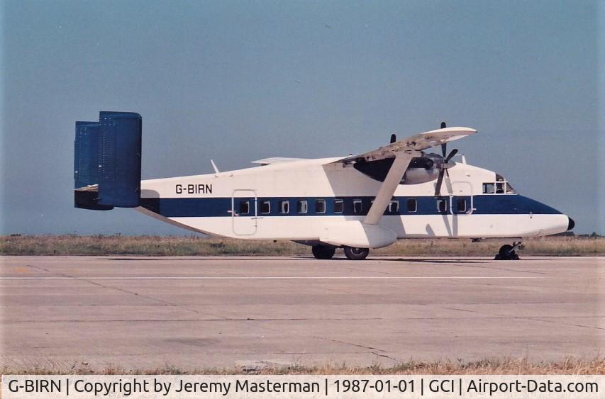 G-BIRN, 1981 Short 330-100 C/N SH.3067, Tal-Air Short 330 parked up on the East apron at Guernsey