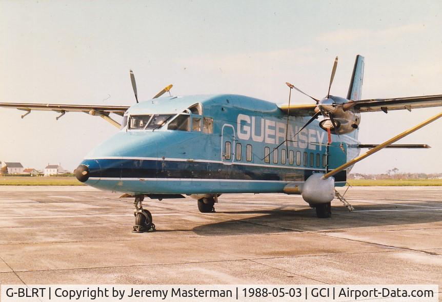 G-BLRT, 1984 Short 360-100 C/N SH.3661, G-BLRT wears Guernsey (Airlines) titles & wears the colours of it's original operator Air Business/Maersk
