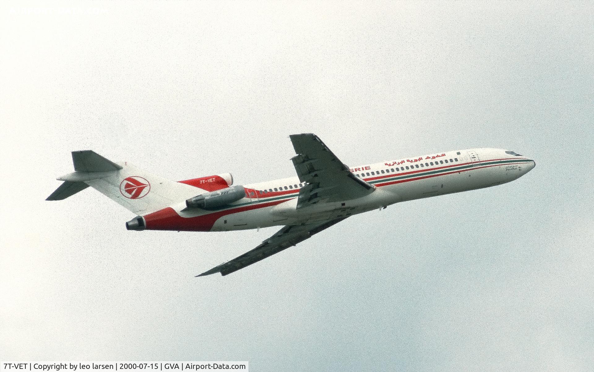 7T-VET, 1980 Boeing 727-2D6 C/N 22372, Geneva 15.7.2000