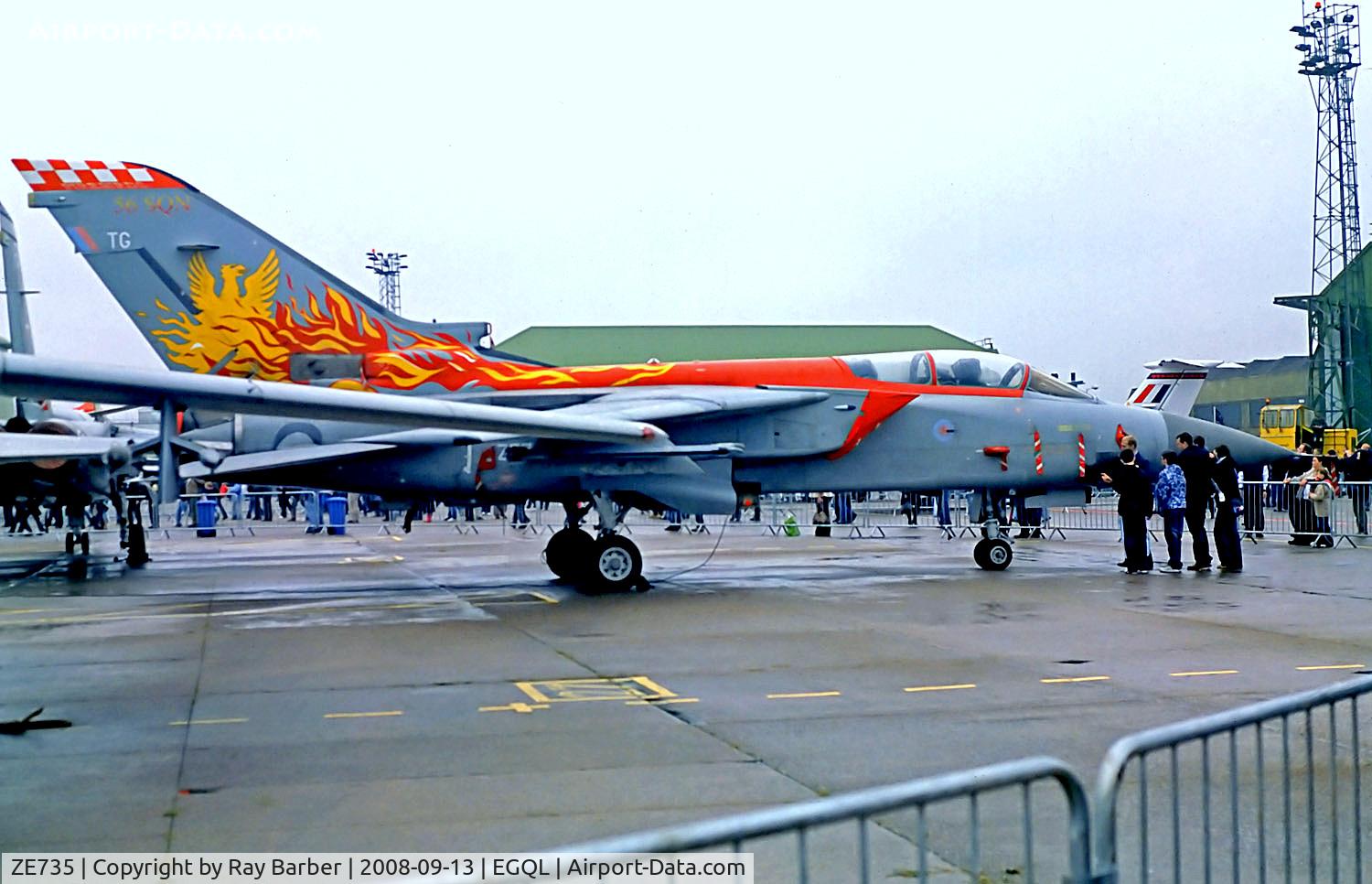 ZE735, 1988 Panavia Tornado F.3 C/N 666/AT028/3297, ZE735   BAe/Panavia Tornado F.3T [AT028] (Royal Air Force) RAF Leuchars~G 13/09/2008