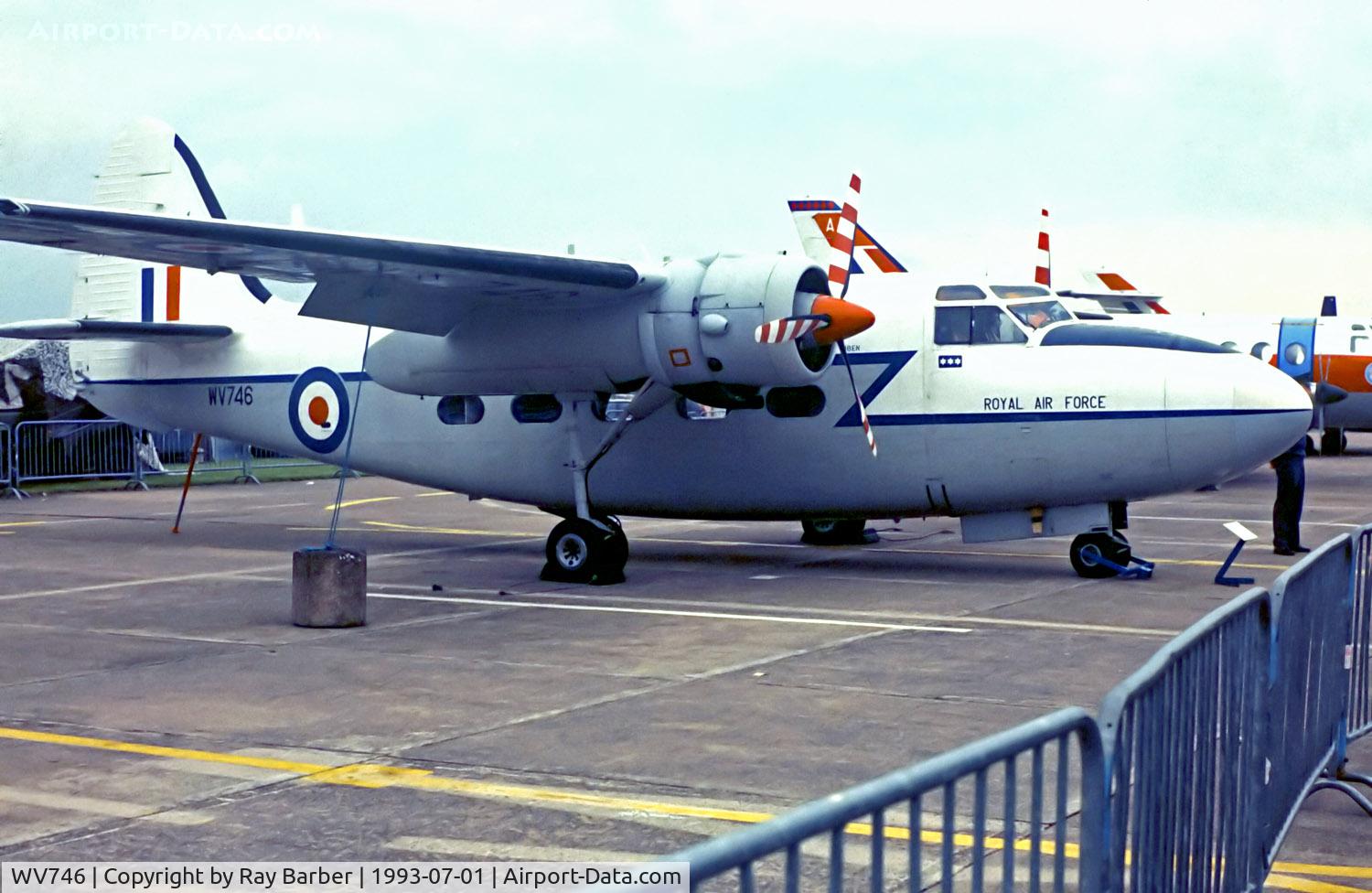 WV746, Hunting Percival P-66 Pembroke C1 C/N PAC/66/53, WV746   Percival P.66 Pembroke C.1 [P66/53] (Royal Air Force) (Place & Date unknown)~G  @ 1990's