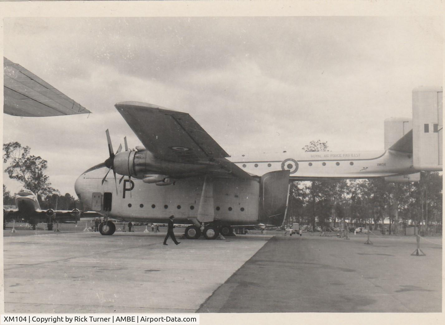 XM104, 1957 Blackburn Beverley C.1 C/N 1040, XM104 at Amberley RAAF Base (My Photo)