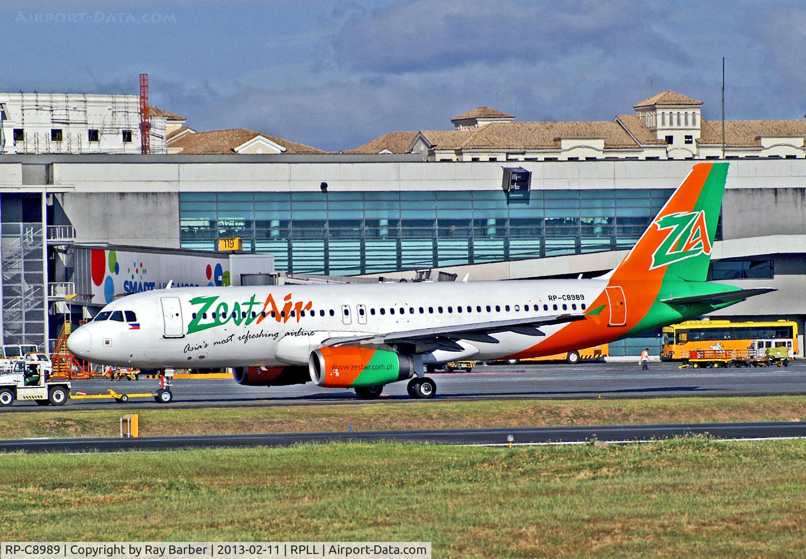 RP-C8989, 2009 Airbus A320-232 C/N 3621, RP-C8989   Airbus A320-232 [3621] (Zest Air) Manila-Ninoy Aquino Int'l~RP 11/02/2013