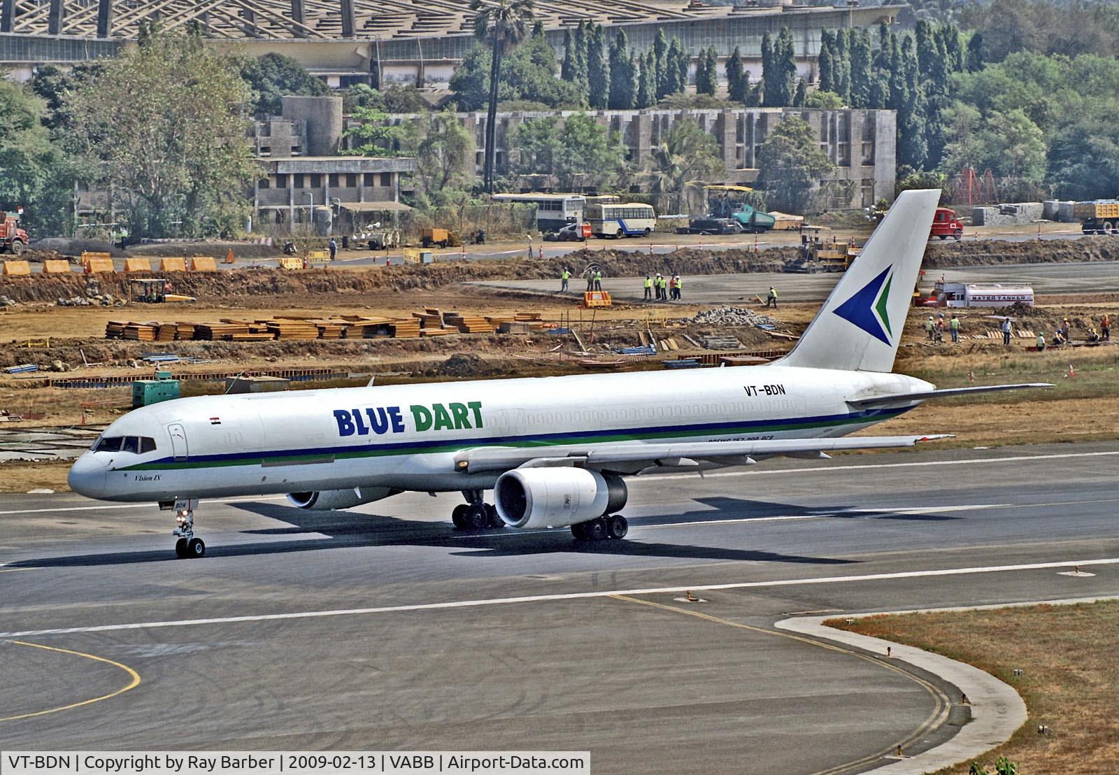 VT-BDN, 1992 Boeing 757-25C C/N 25898, VT-BDN   Boeing 757-25C [25898] (Blue Dart Aviation) Mumbai-Chhatrapati Shivaji Int'l~VT 13/02/2009