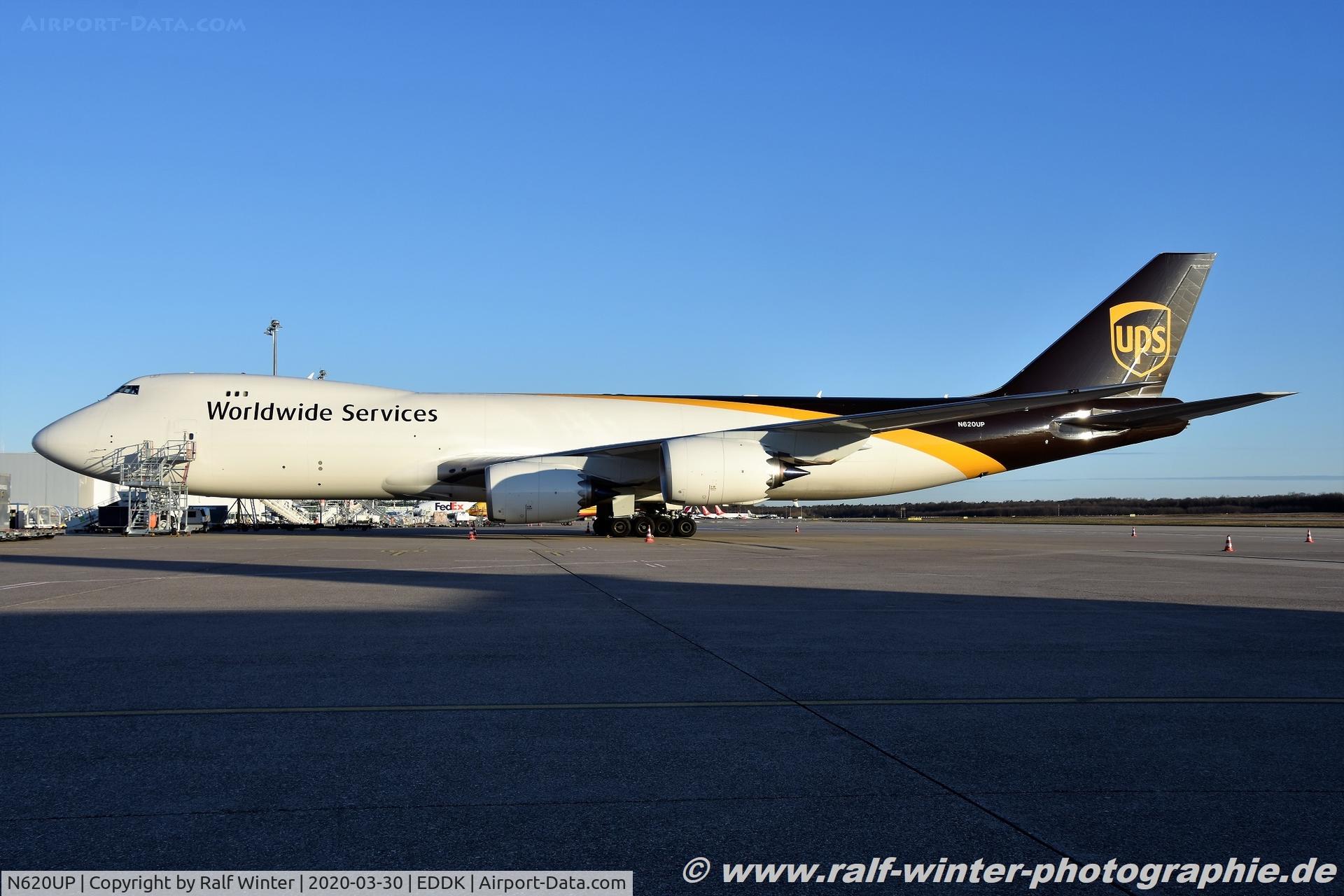 N620UP, Boeing 747-8F C/N 65787, Boeing 747-8F - 5X UPS United Parcel Service - 65787 - N620UP - 30.03.2020 - CGN