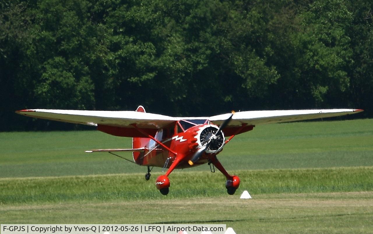 F-GPJS, 1937 Stinson SR-10C Reliant C/N 3-5846, Stinson SR-10C Reliant, Landing, La Ferté-Alais Airfield (LFFQ) Air Show 2012