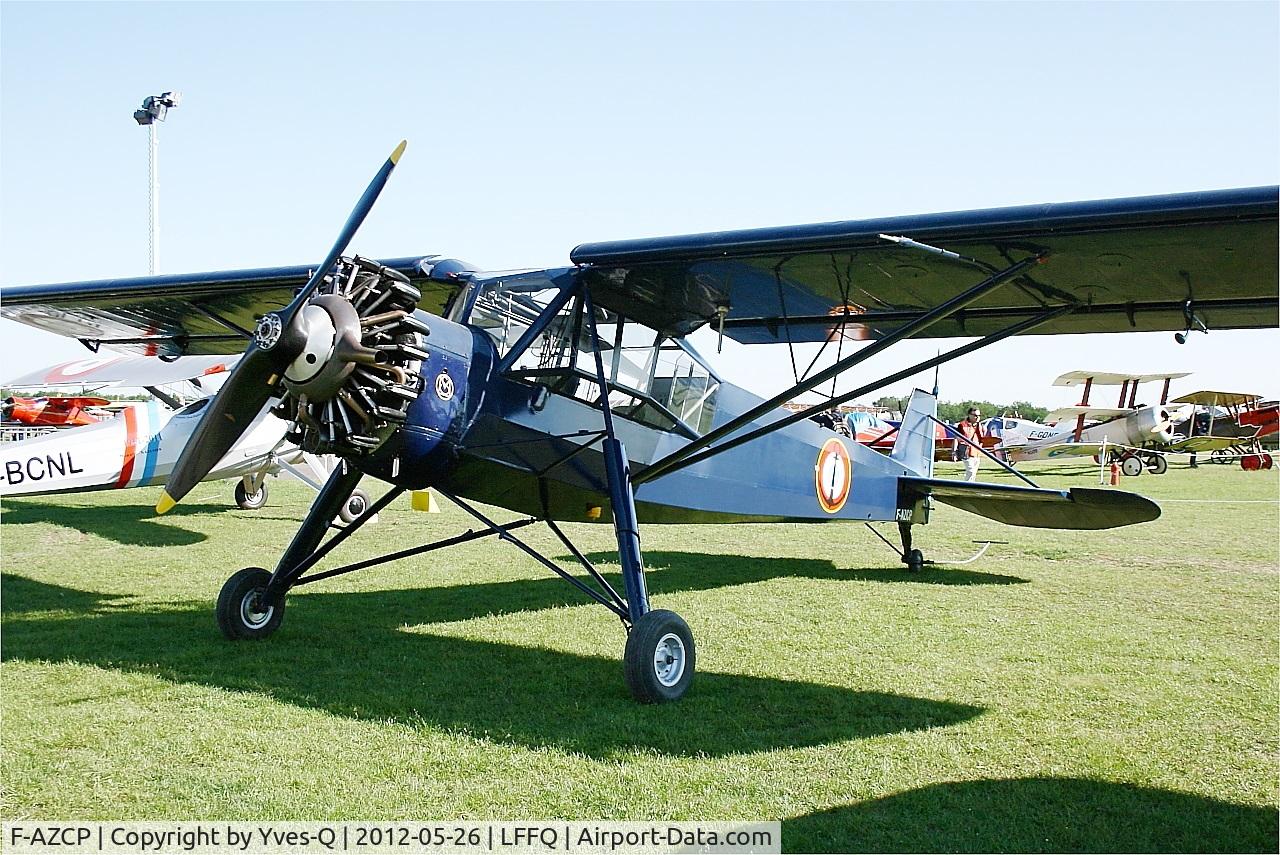 F-AZCP, Morane-Saulnier MS-502 Criquet C/N 320, Morane Saulnier MS-502 Criquet, Static display, La Ferté-Alais airfield (LFFQ) Air show 2012