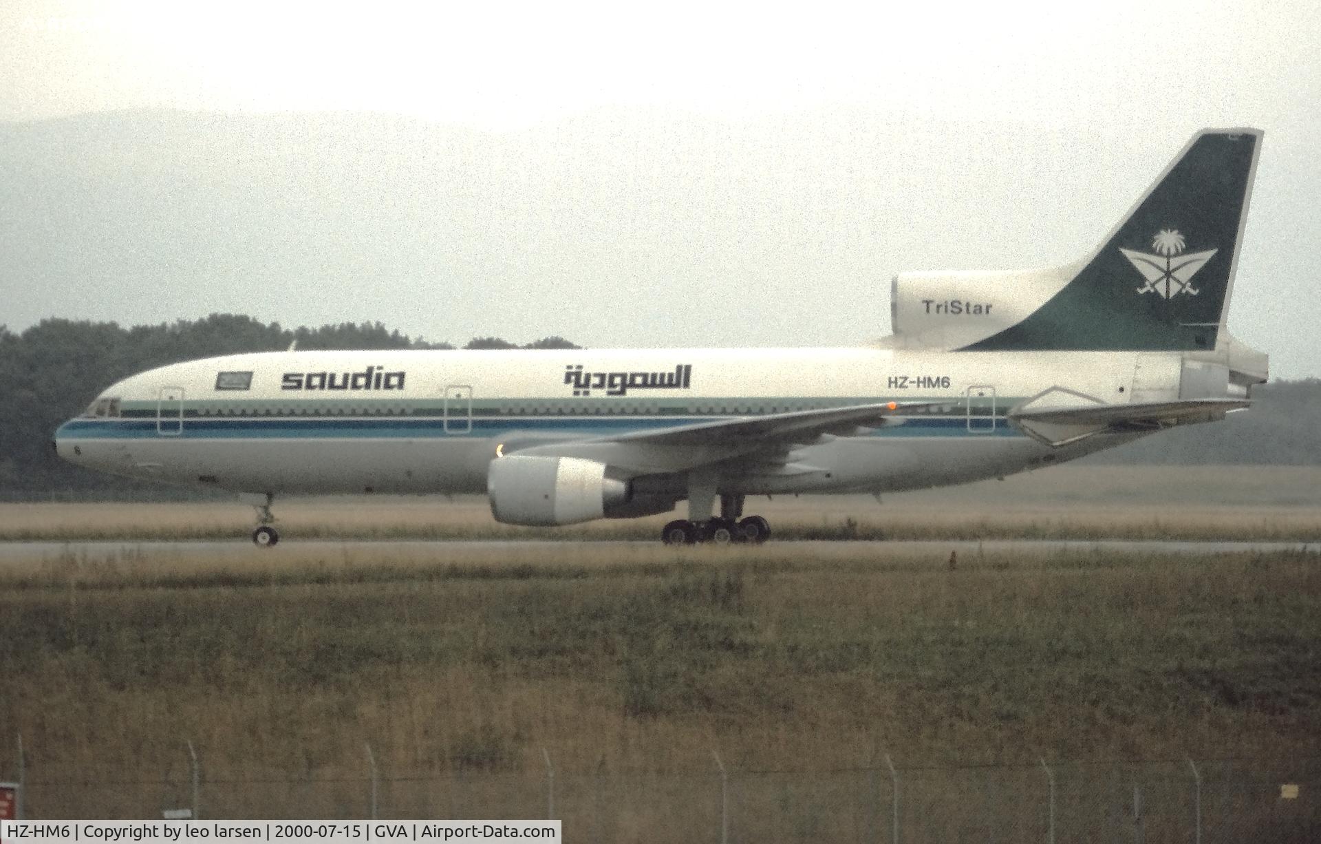 HZ-HM6, 1983 Lockheed L-1011-385-3 Tristar 500 C/N 293A-1249, Geneva 15.7.2000