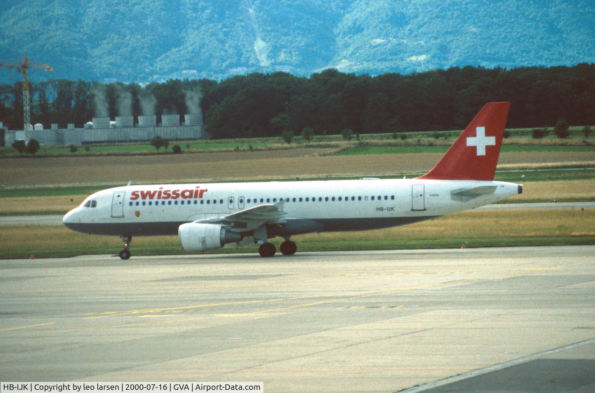 HB-IJK, 1996 Airbus A320-214 C/N 596, Geneva 16.7.2000