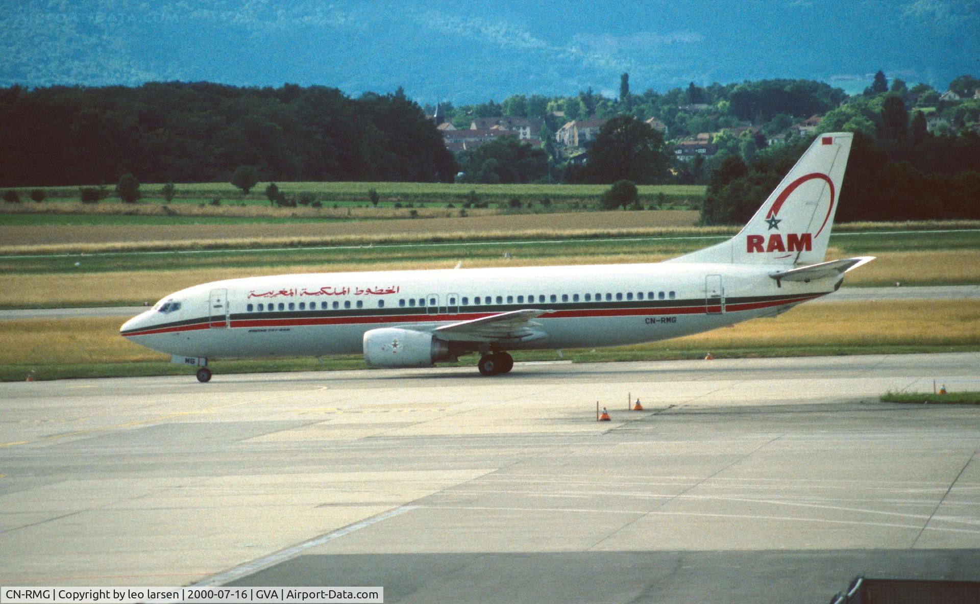 CN-RMG, 1990 Boeing 737-4B6 C/N 24808-1888, Geneva 16.7.2000