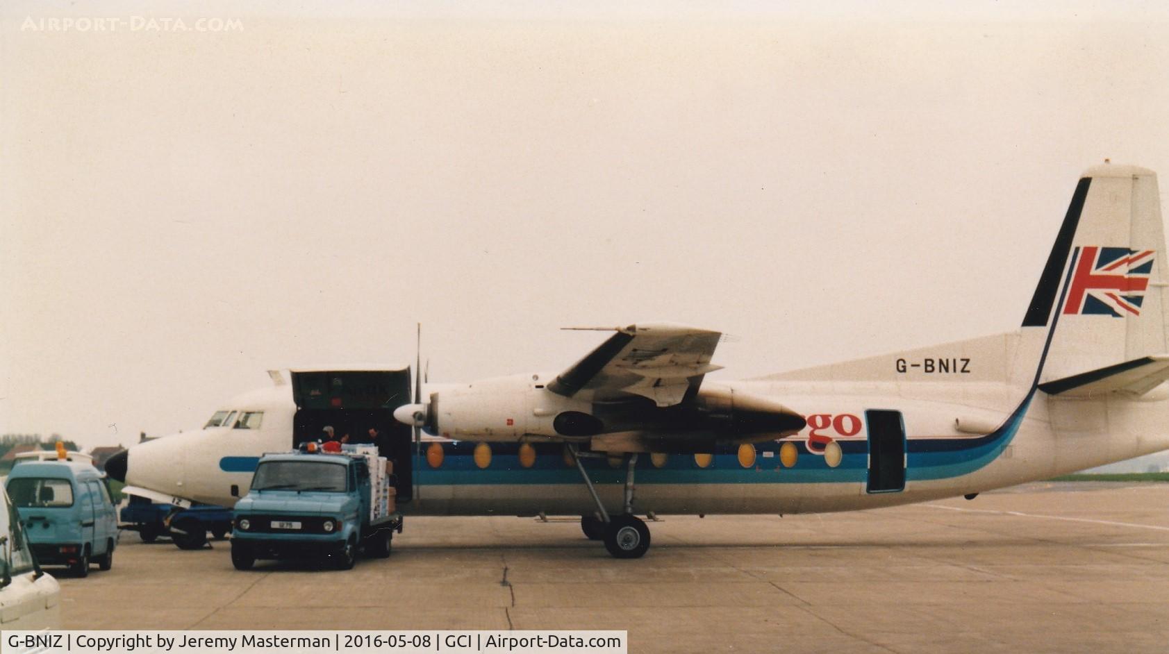 G-BNIZ, 1969 Fokker F.27-600 Friendship C/N 10405, Air UK Cargo
