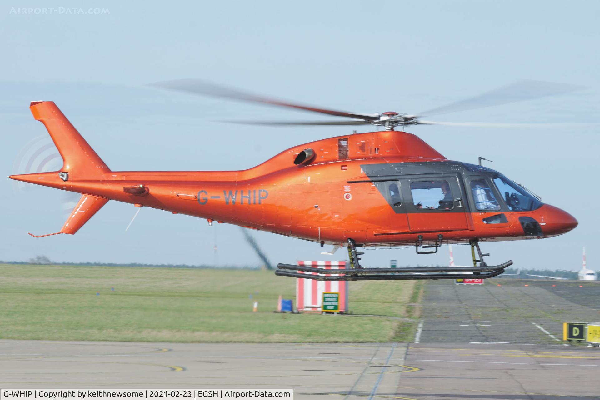 G-WHIP, 2020 AgustaWestland AW-119 MKII Koala Koala C/N 14962, Leaving Norwich.