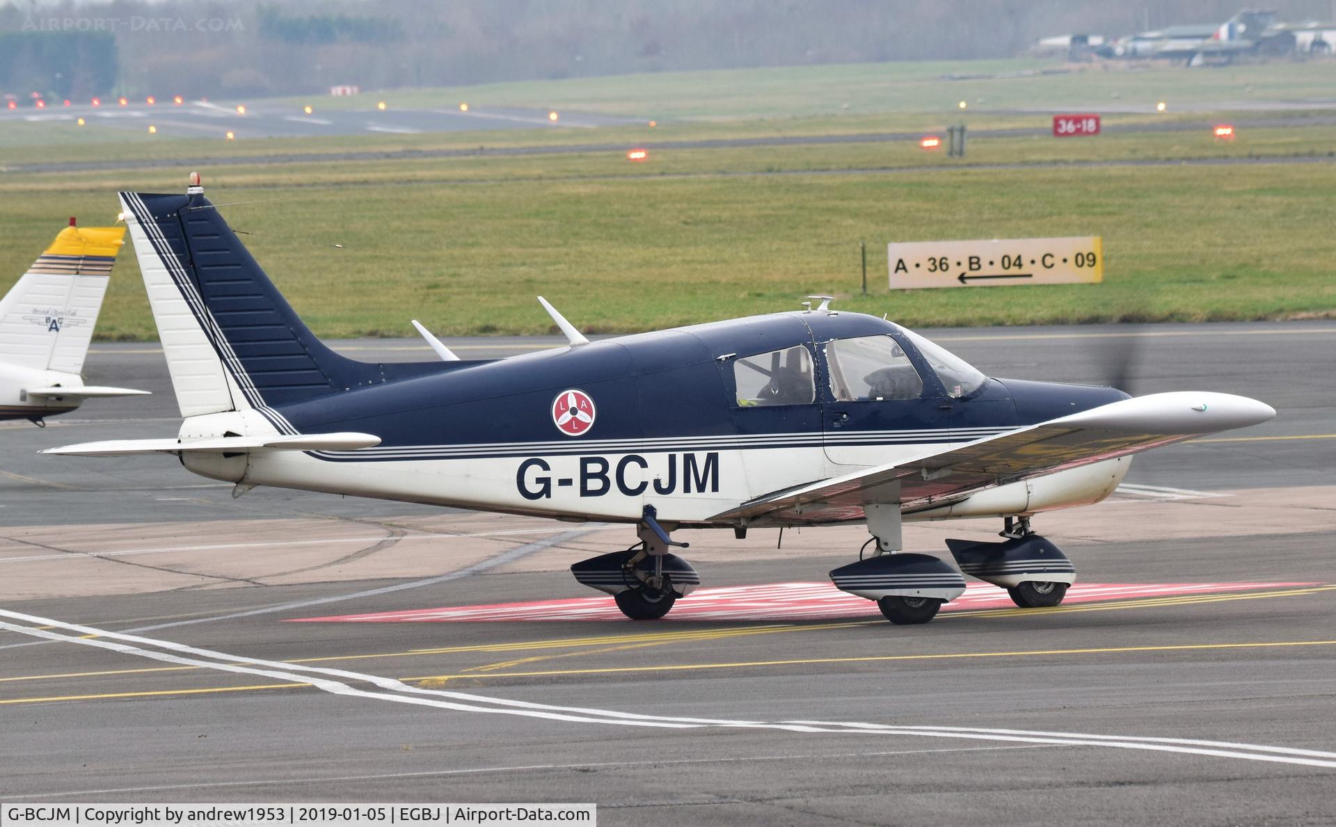 G-BCJM, 1974 Piper PA-28-140 Cherokee Cruiser C/N 28-7425321, G-BCJM at Gloucestershire Airport.