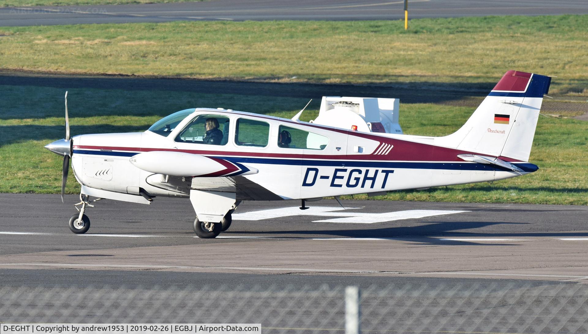 D-EGHT, Beech F33A Bonanza Bonanza C/N CE-1732, D-EGHT at Gloucestershire Airport.