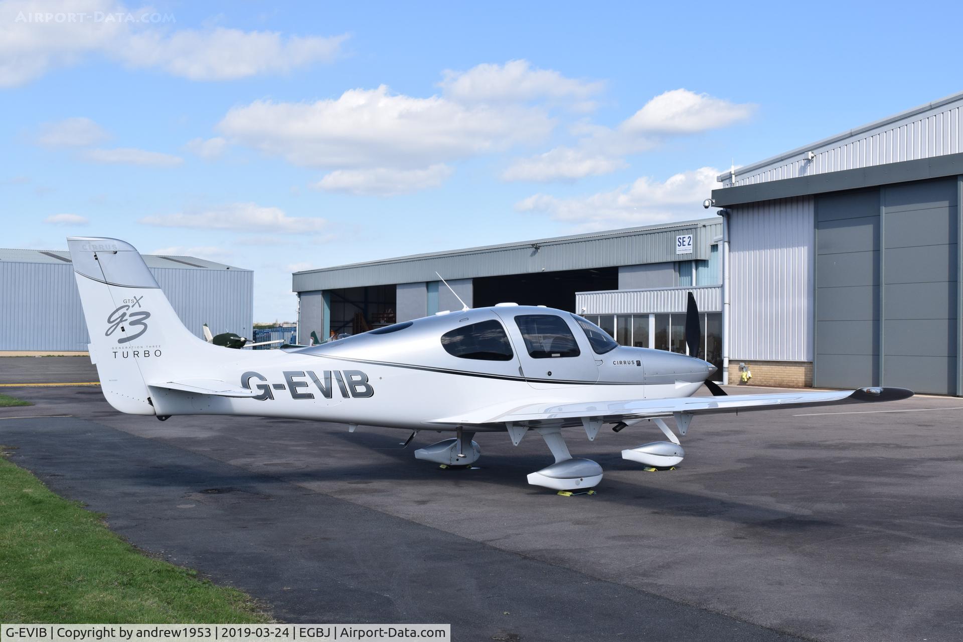 G-EVIB, 2007 Cirrus SR22 G3 GTSX Turbo C/N 2467, G-EVIB at Gloucestershire Airport.