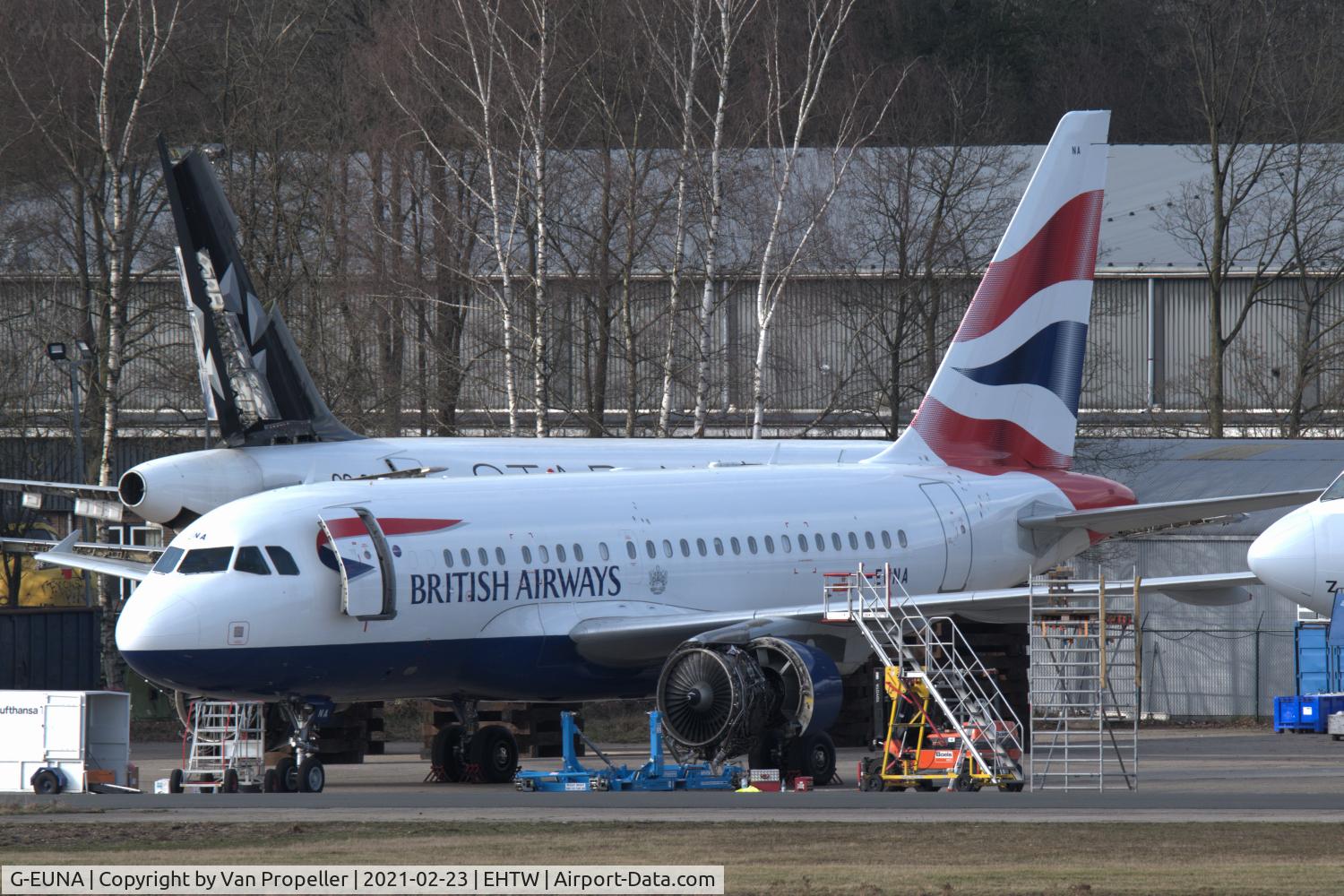 G-EUNA, 2009 Airbus A318-112 C/N 4007, British Airways Airbus A318-112CJ at Twente Airport, the Netherlands, for dismantling by Aircraft End-of-Life Solutions