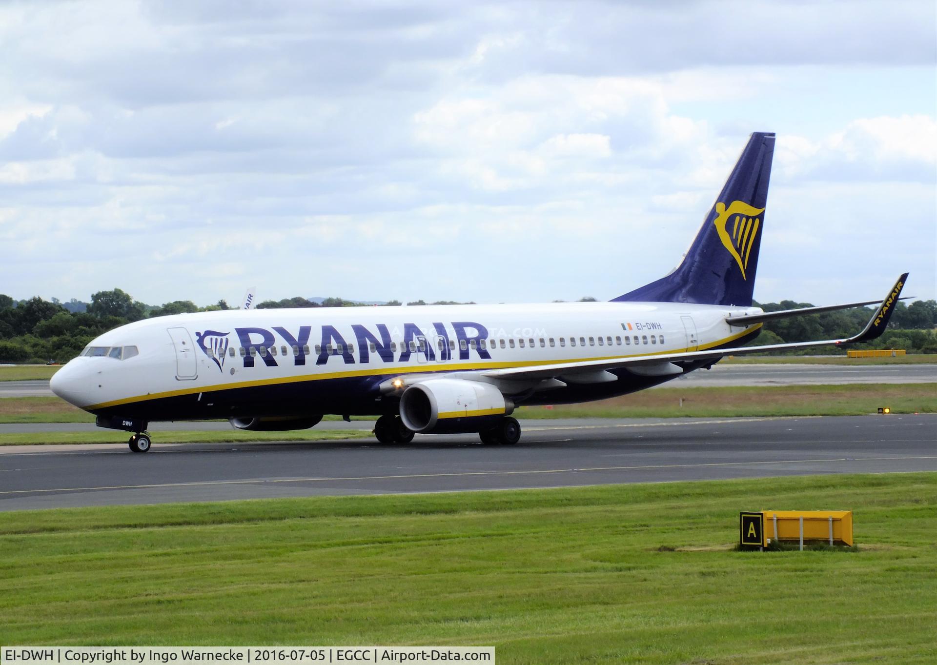 EI-DWH, 2007 Boeing 737-8AS C/N 33637, Boeing 737-8AS of Ryanair at Manchester airport