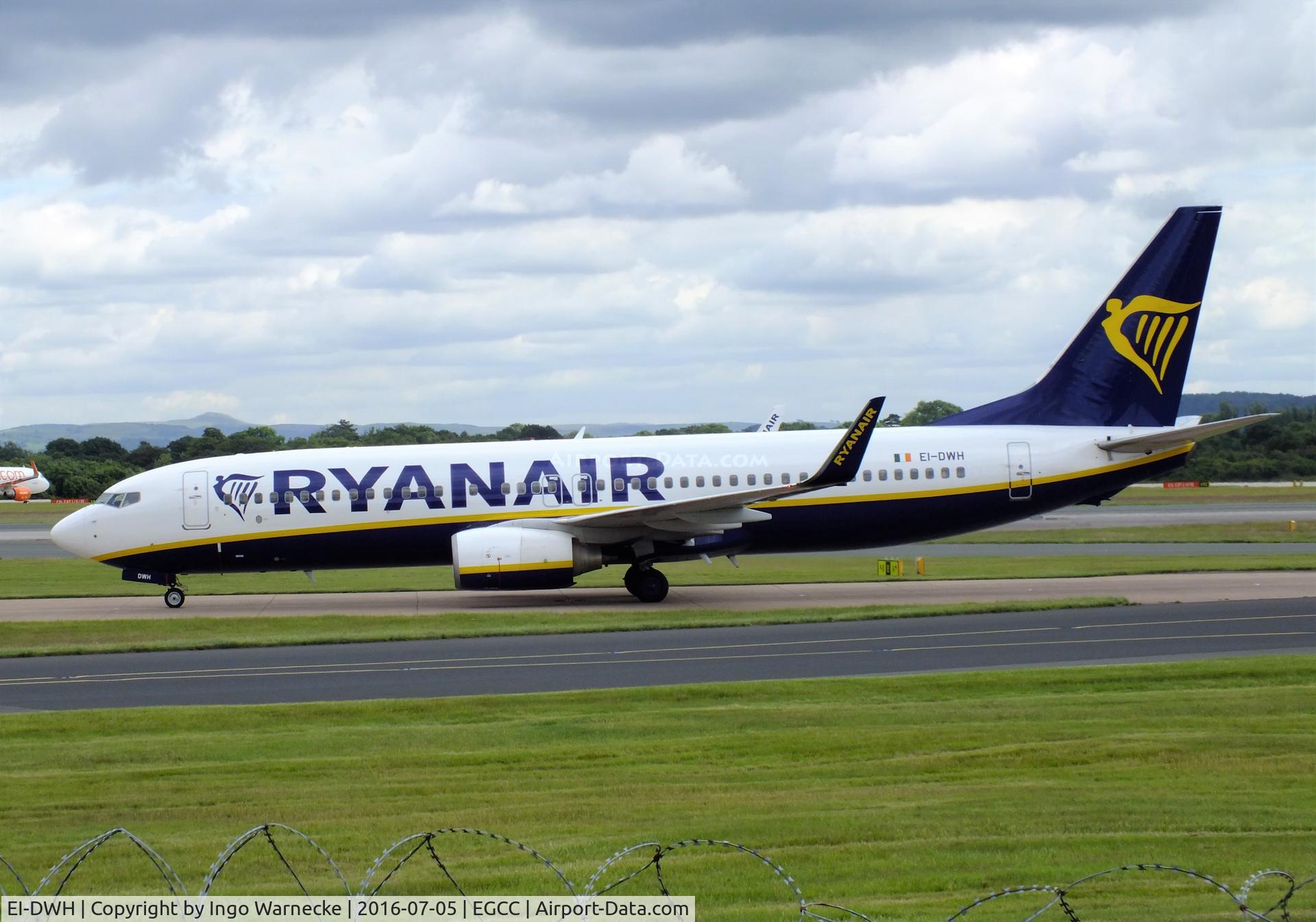 EI-DWH, 2007 Boeing 737-8AS C/N 33637, Boeing 737-8AS of Ryanair at Manchester airport