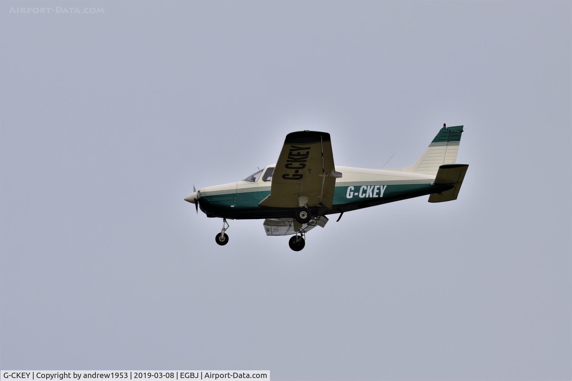 G-CKEY, 1978 Piper PA-28-161 Cherokee Warrior II C/N 28-7916061, G-CKEY at Gloucestershire Airport.
