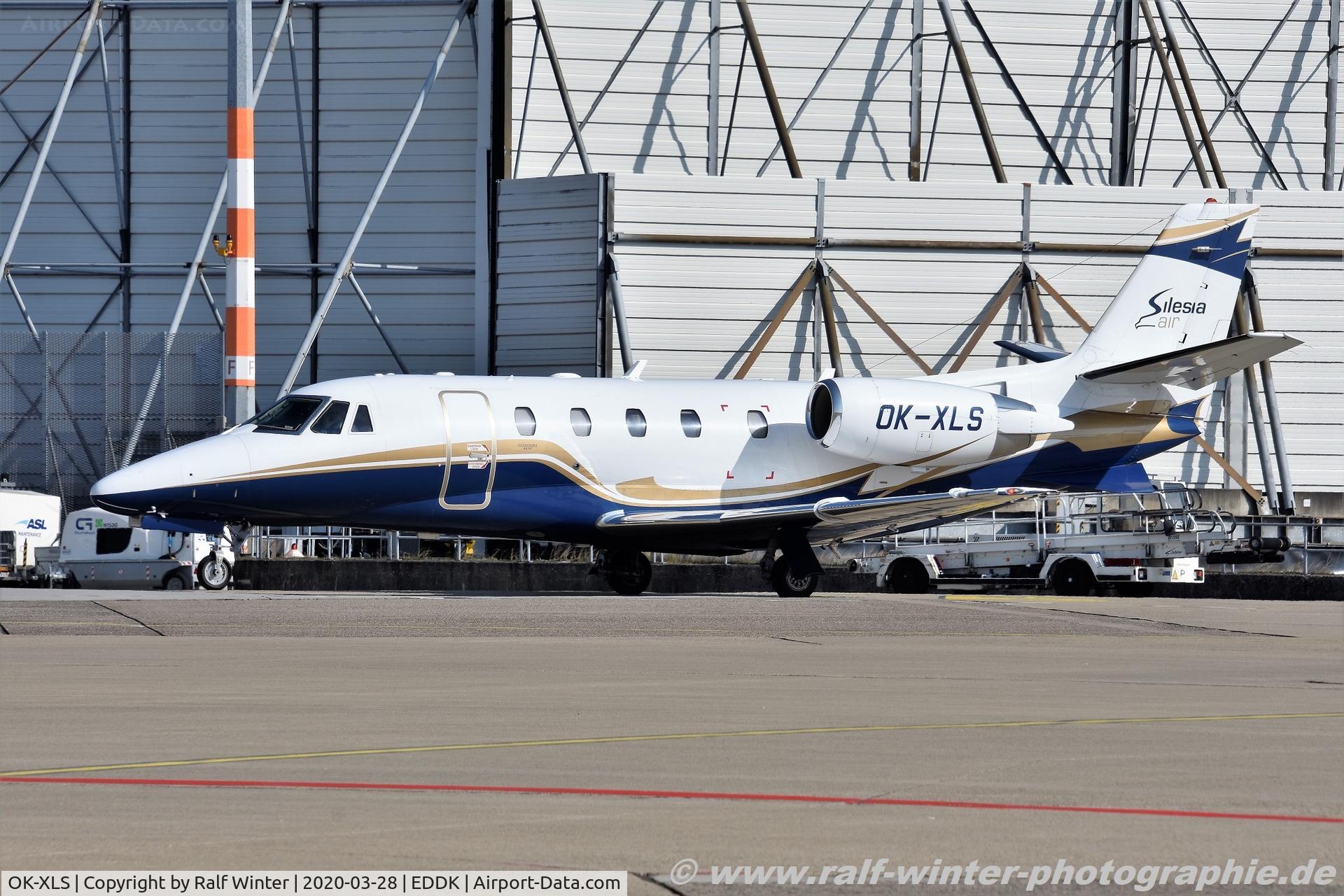 OK-XLS, 2010 Cessna 560XL Citation XLS+ C/N 560-6060, Cessna 560XL Citation XLS+ - SUA Silesia Air - 560-6060 - OK-XLS - 28.03.2020 - CGN