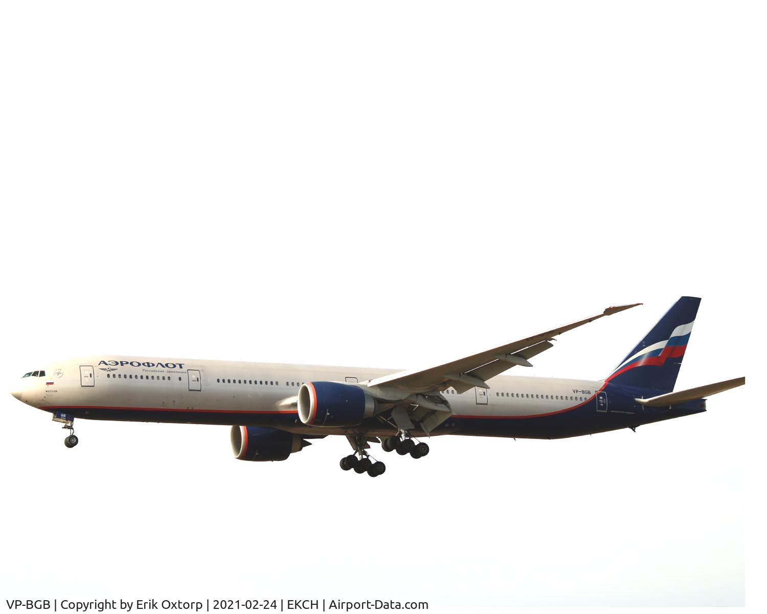 VP-BGB, 2012 Boeing 777-3M0/ER C/N 41679, VP-BGB landing rw 22L