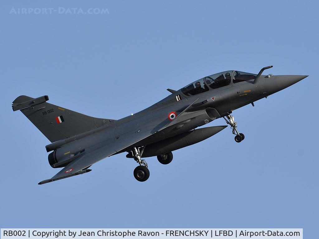RB002, Dassault Rafale DH C/N 002, INDIAN AIR FORCE callsign 