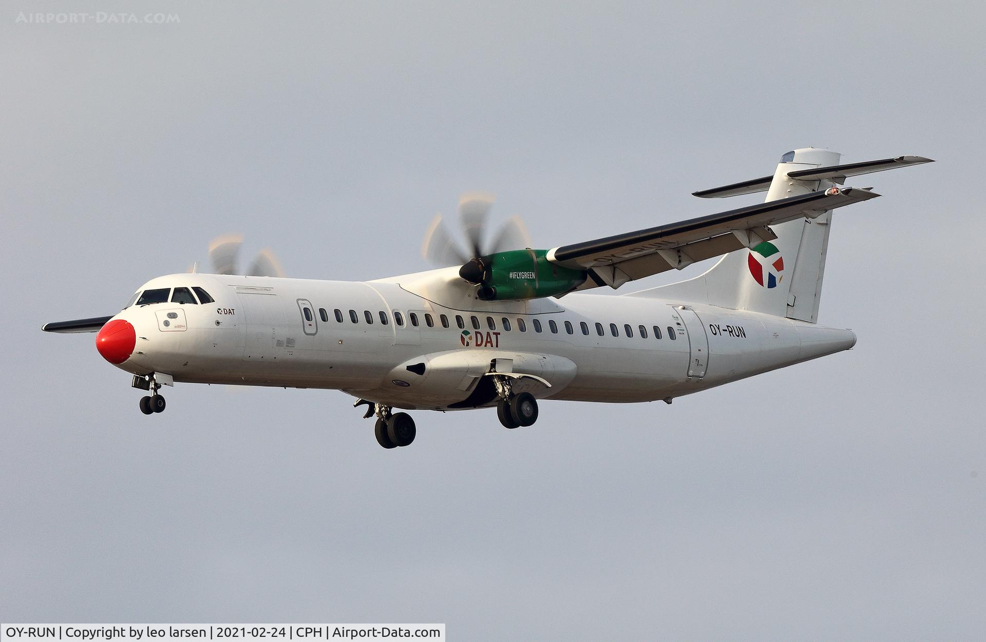 OY-RUN, 2018 ATR 72-600 (72-212A) C/N 1519, Copenhagen 24.2.2021
