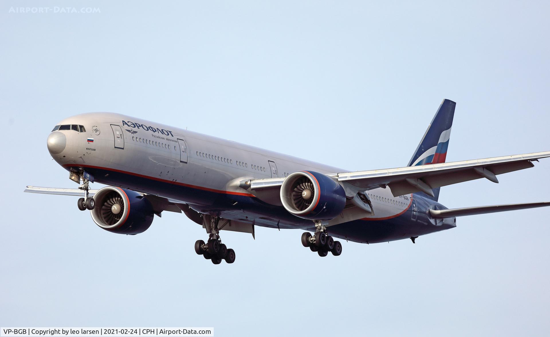 VP-BGB, 2012 Boeing 777-3M0/ER C/N 41679, Copenhagen 24.2.2021