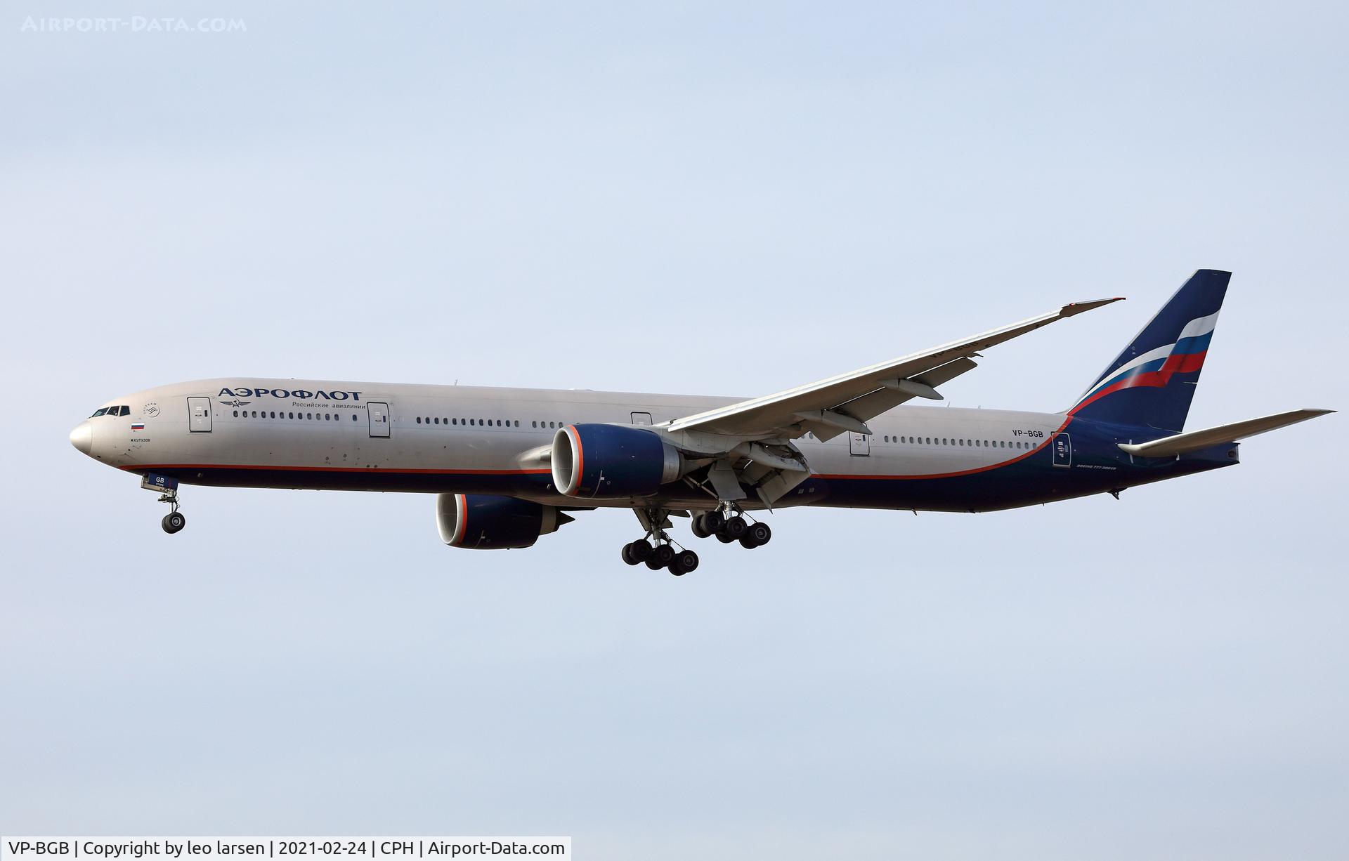 VP-BGB, 2012 Boeing 777-3M0/ER C/N 41679, Copenhagen 24.2.2021
