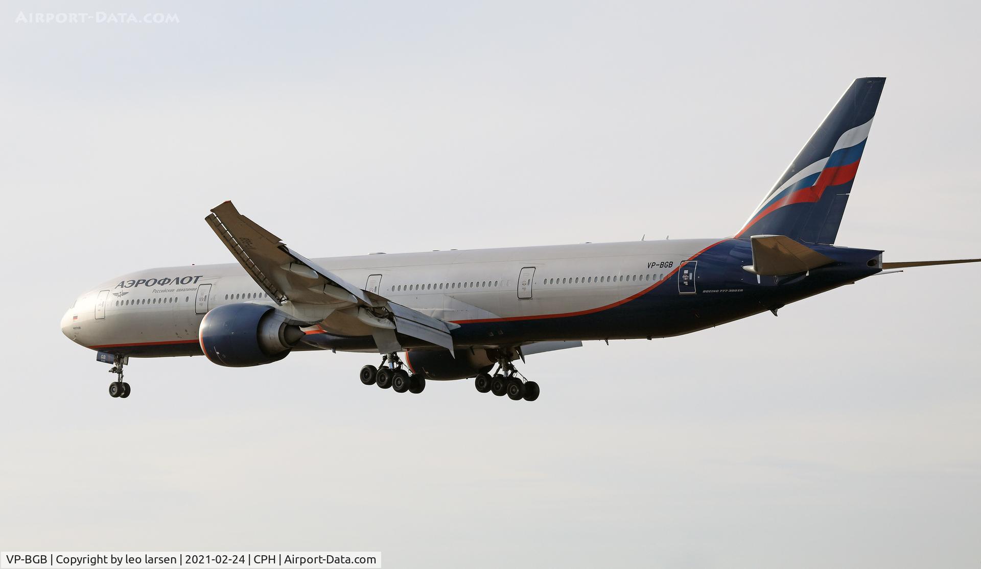 VP-BGB, 2012 Boeing 777-3M0/ER C/N 41679, Copenhagen 24.2.2021