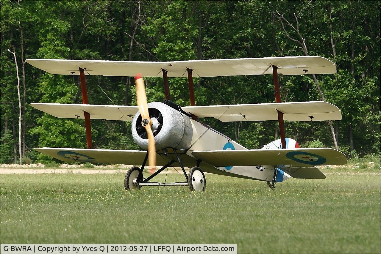 G-BWRA, 1988 Sopwith Triplane Replica C/N PFA 021-10035, Sopwith Triplane Replica, Taxiing, La Ferté-Alais Airfield (LFFQ) Air Show 2012