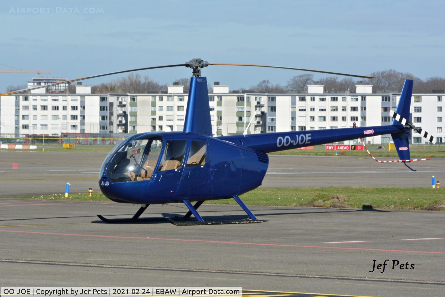 OO-JOE, 2004 Robinson R44 Raven II C/N 10509, Visitor at Antwerp Airport.