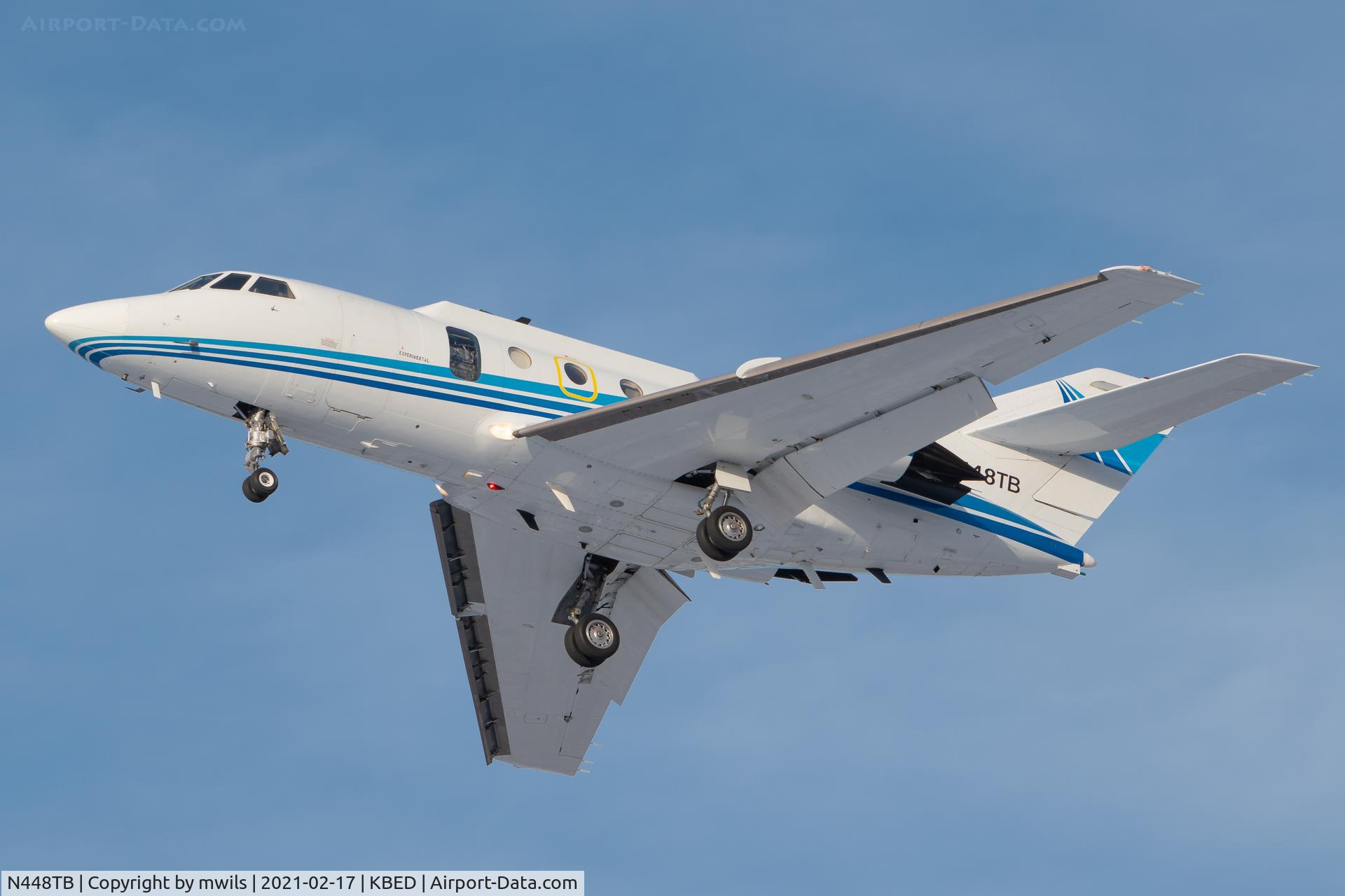 N448TB, Dassault HU-25A Guardian C/N 439, Research 8TB returning from a mission off the Cape